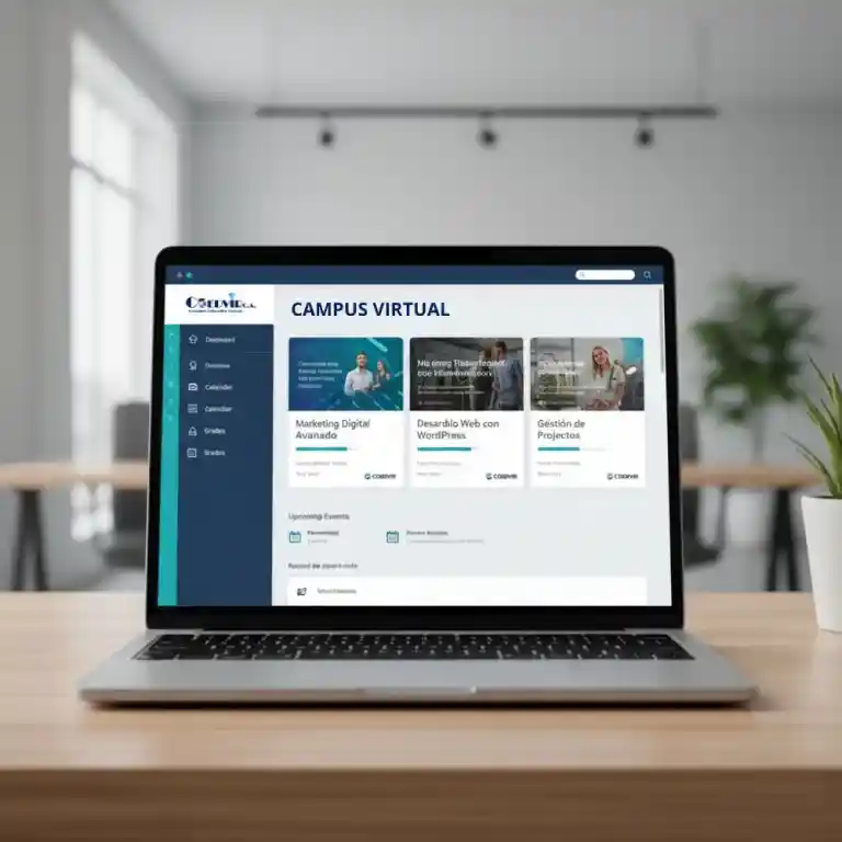 Campus Virtual Moodle para E-Learning, parte de las Soluciones Virtuales y Desarrollo Web.