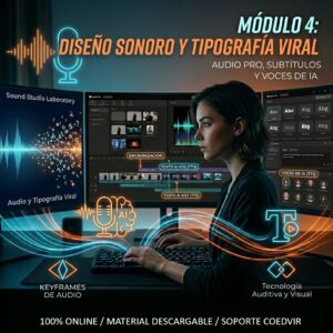 Módulo 4: Diseño Sonoro y Tipografía Viral en CapCut para PC - Audio Pro y Subtítulos con IA de COEDVI